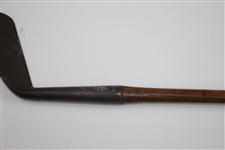 Circa 1900 J&D Clark Musselburgh Scotland Smooth Face Special Lofter Club - Original Grip