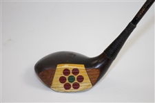 Circa 1930s Fancy Face Spoon by Harry C. Lee with Matching Backing Weight - Steel Shaft