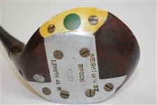 Circa 1930's Fancy Face Spoon by Harry C. Lee with Matching Backing Weight - Steel Shaft