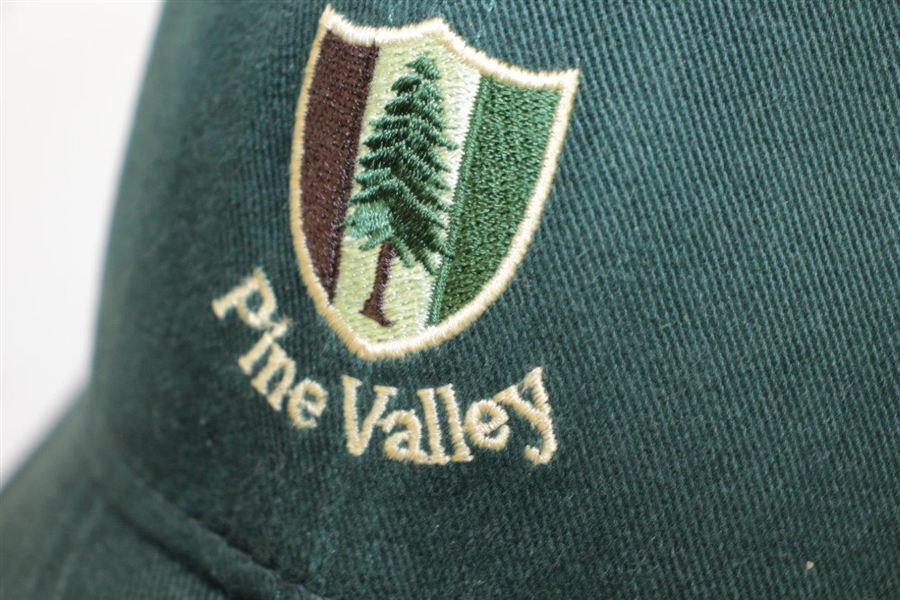 Pine Valley Golf Club Stitched Pine Green Hat with Tan Trim - Size 7 3/8