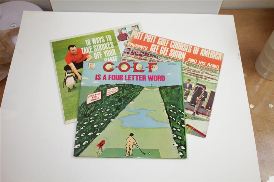 1967 Gee Gee Shin, 1971 Golf is a Four Letter Word, & 1967 Ten Ways Golf Themed Record Albums