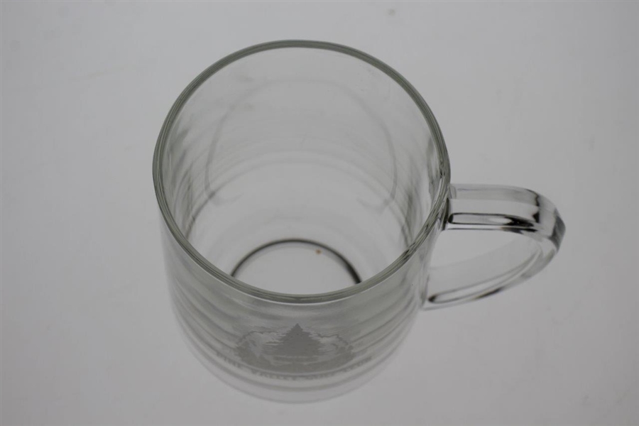 Pine Valley Golf Club Classic Early Logo Etched Glass Beer Mug