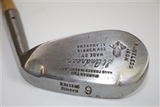 Circa 1928 St. Andrean 'Made by Tom Morris St Andrews' Rustless 6 Iron - Mashie Niblick