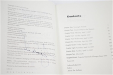 Tiger Woods Signed 'The 1997 Masters: My Story Book JSA ALOA