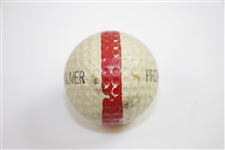 Unique 'Property of Arnold Palmer' Stamped Golf Ball - Red Stripe 