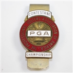 1967 PGA Championship at Columbine CC Contestant Badge - Don January Winner