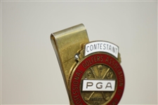 1967 PGA Championship at Columbine CC Contestant Badge - Don January Winner
