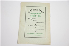 1947 The Vale of Leven Golf Club Official Handbook by Robert H.K. Browning