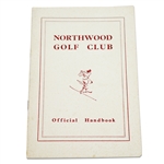 Circa 1954 Northwood Golf Club Official Handbook with Alastair Johnston Bookplate