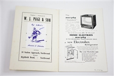 Circa 1954 Northwood Golf Club Official Handbook with Alastair Johnston Bookplate