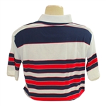 Mark Calcavecchia's 1989 Ryder Cup USA Team Issued Red/White/Blue Short Sleeve Shirt- XL