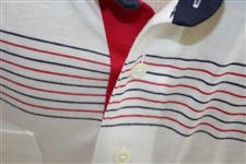 Mark Calcavecchia's 1991 Ryder Cup USA Team Issued Red/White/Blue Short Sleeve Shirt- XXL