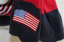 Mark Calcavecchia's 1991 Ryder Cup USA Team Issued Red/White/Blue Short Sleeve Shirt- XXL