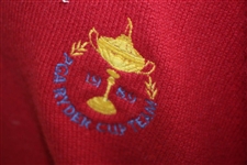 Mark Calcavecchia's 1989 Ryder Cup USA Team Issued Red/White/Blue Cashmere Sweater