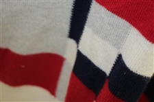 Mark Calcavecchia's 1989 Ryder Cup USA Team Issued Red/White/Blue Cashmere Sweater