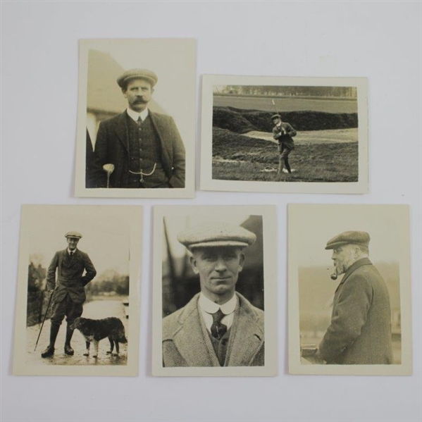 Five Original Vintage Photos of Golf Champions Hunter, Reid, Robb, Robson, & Ockendon