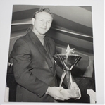 Original Arnold Palmer Photo with Piccadilly Tournament Trophy