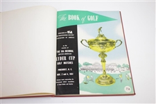 1951 The Ryder Cup at Pinehurst CC Hardcover Program - USA Winner 9 1/2 - 2 1/2