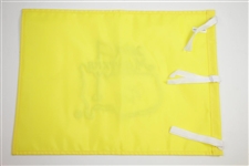 Jack Burke Signed 2014 Masters Embroidered Flag with '56' Inscription JSA ALOA