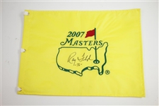Ray Floyd Signed 2007 Masters Embroidered Flag with 76 Inscription JSA ALOA