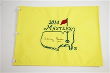 Tommy Aaron Signed 2014 Masters Embroidered Flag with 1973 Inscription JSA ALOA