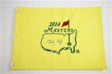 Charles Coody Signed 2014 Masters Embroidered Flag with 71 Inscription JSA ALOA