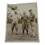 Early 1930s Augusta National Golf Club Type 1 Original Photo of Bobby Jones & Two Others on Grounds