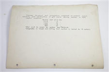 Early 1930's Ridgewood Golf Course Cleveland, OH. Drainage Plan Photo - Wendell Miller Collection