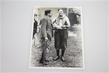 1963 Wire Photo of Bobby Jones & Francis Ouimet