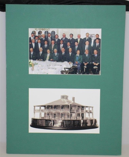 Masters Champions Dinner & Clubhouse Trophy Photo Matted Presentation