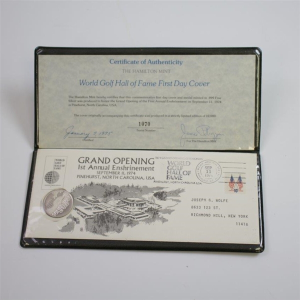 1975 Grand Opening World Golf Hall of Fame First Day Cover - Ltd Ed