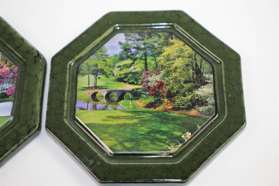 Masters Tournament - Augusta National GC Green Ceramic Coasters - 4 In Original Box