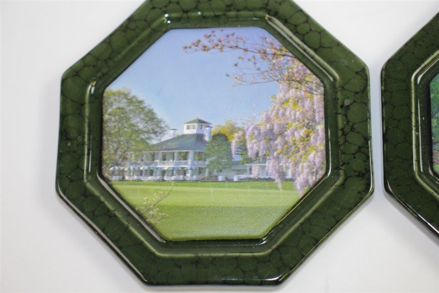 Masters Tournament - Augusta National GC Green Ceramic Coasters - 4 In Original Box