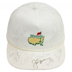 Jack Nicklaus, Payne Stewart, & others Signed 1989 Masters White Hat JSA ALOA