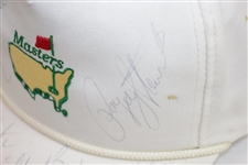 Jack Nicklaus, Payne Stewart, & others Signed 1989 Masters White Hat JSA ALOA