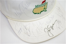 Jack Nicklaus, Payne Stewart, & others Signed 1989 Masters White Hat JSA ALOA