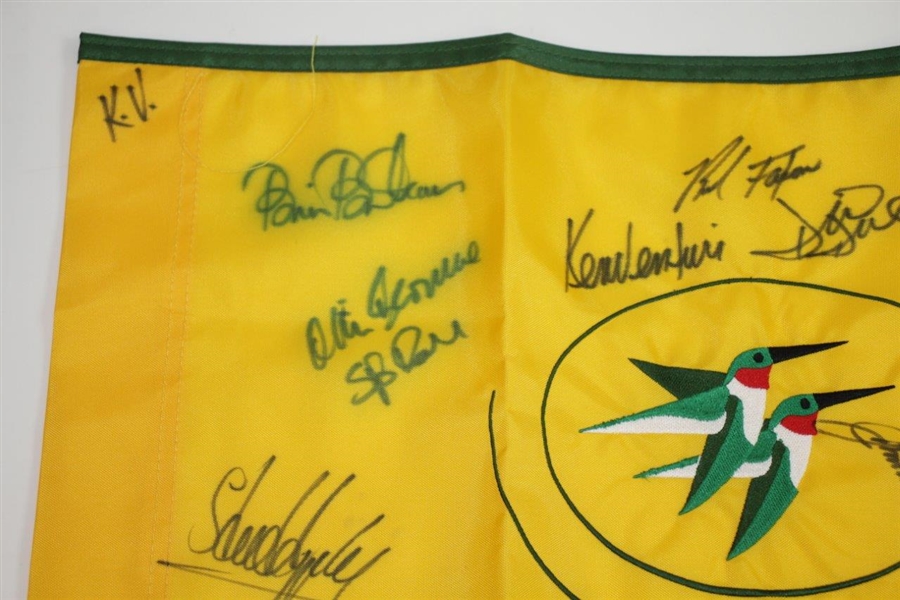 Ken Venturi's Personal Embroidered Castle Pines PGA Tour Flag Signed by Fifteen JSA ALOA