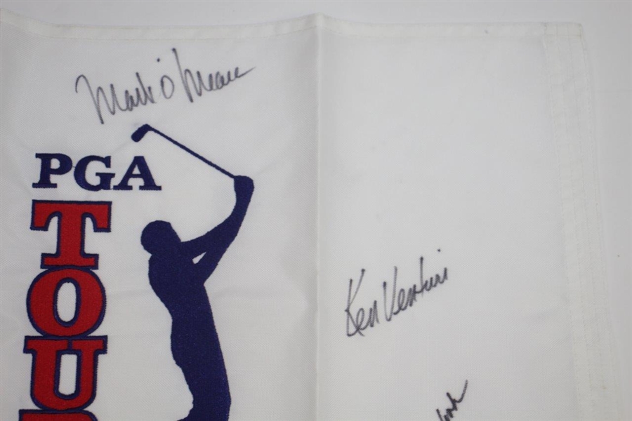 Ken Venturi's Personal Multi-Signed PGA Tour Embroidered Flag JSA ALOA