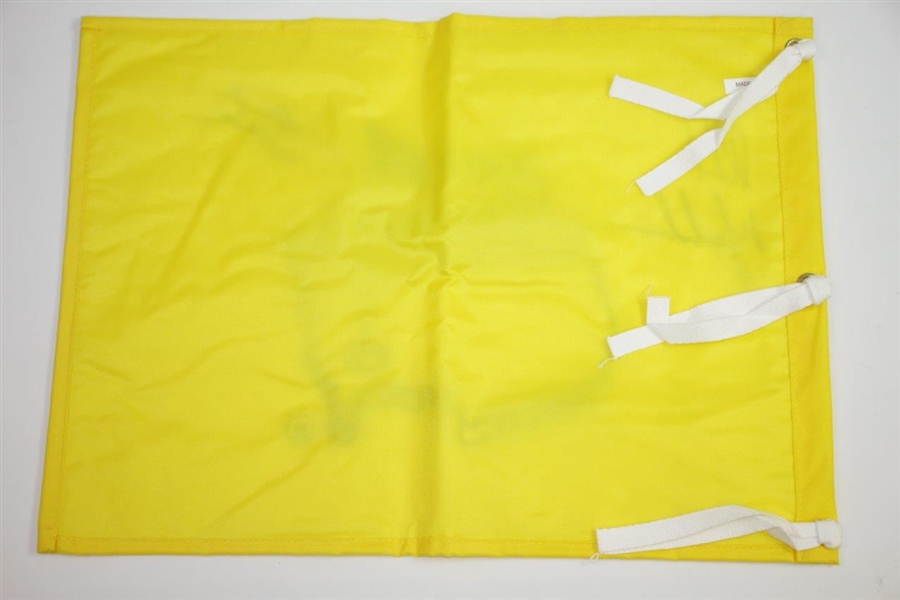 Ken Venturi's Personal 2001 Masters Embroidered Flag Signed by Mickelson & Duval JSA ALOA