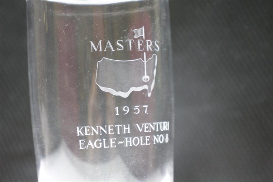 Ken Venturi's 1957 Masters Tournament Hole No. 8 Crystal Eagle Glass