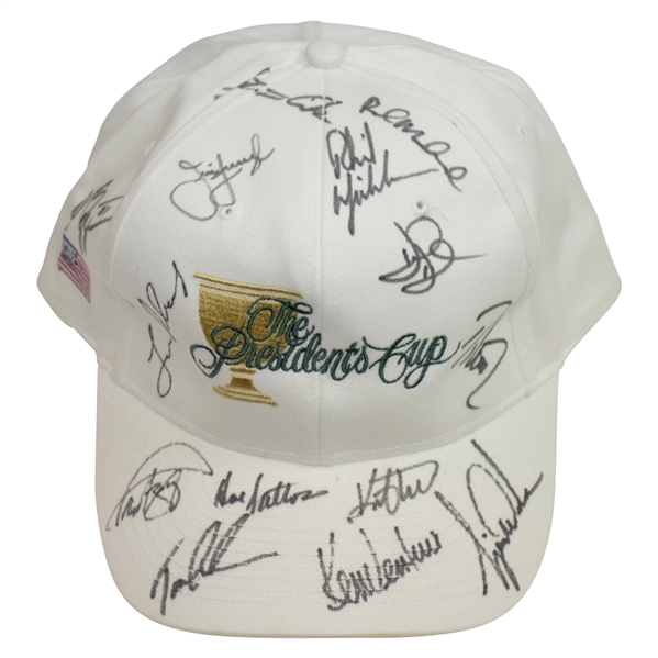 Ken Venturi's 2000 The President's Cup Full US Team Signed Hat JSA ALOA