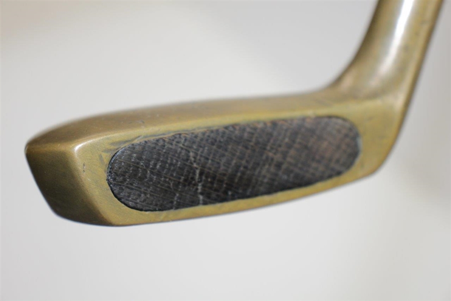 R.T.B. Brass Head Putter with Wood Face Insert - Pat. Applied