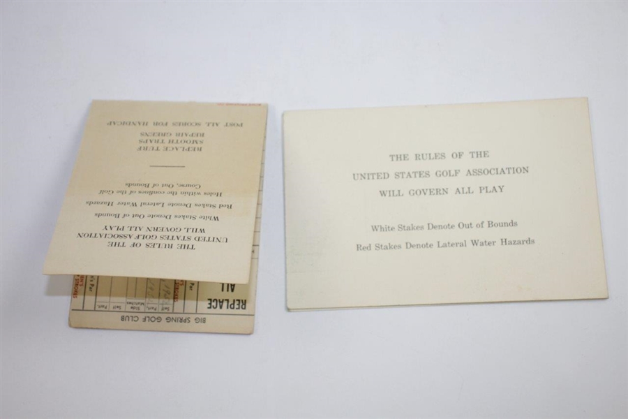 1952 PGA Championship at Big Spring GC Program, Scorecard, Pairing Sheets - Rod Munday Collection