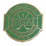 1953 PGA Championship at Birmingham CC Contestant Badge - Rod Munday Collection