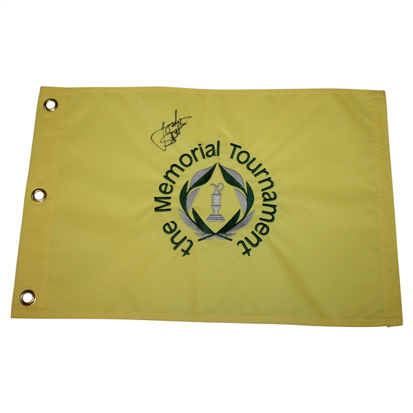 Jordan Spieth Signed The Memorial Tournament Undated Embroidered Flag PSA/DNA #Y04156