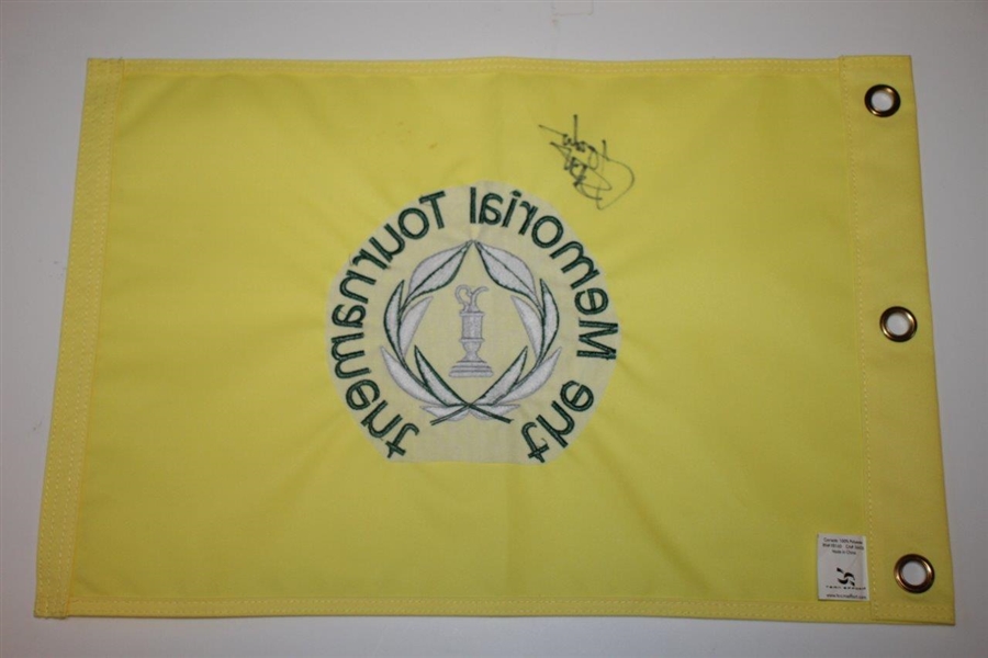 Jordan Spieth Signed The Memorial Tournament Undated Embroidered Flag PSA/DNA #Y04156