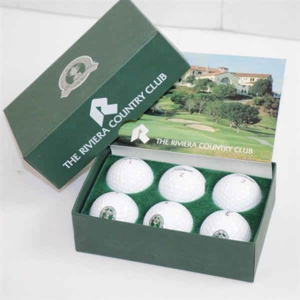 1995 PGA Championship at Riviera Country Club Titleist DT Golf Balls - Half Dozen in Original Box