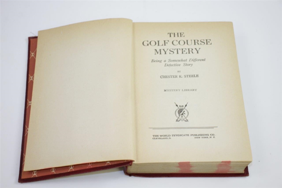 1919 'The Golf Course Mystery' Book by Chester Steele