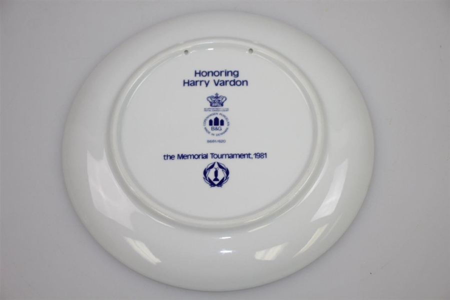 1981 (Vardon), 1984 (Snead), & 1987 (Old & Young Tom) The Memorial Tournament Ltd Ed Porcelain Plates