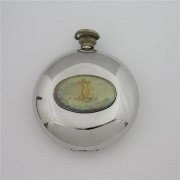 Grants of Dalvey 'The Dalvey Golfer' Voyager Hip Flask Clock in Original Case